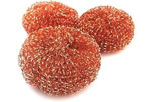 HOME SUPPLIES DIRECT Estropajos resistentes de cobre, 3 unidades