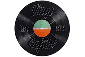 GERD KOCH KONZEPT & HANDELS GMBH Next Ferry - Slipmat - Vinyl ist EIN Gefühl - Plattenspieler Matte aus Filz - Slipmats für DJ's - Plattentellerauflage für alle Plattenspieler Turntables - gedruckt in Deutschland