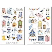 Häuser Sticker Set – Journal Sticker Mit Gebäuden, Straßen & Landschaften, Bunt