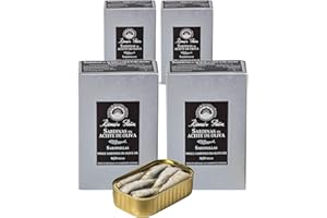 TU DESPENSA EN LA WEB Sardinas en Aceite de Oliva Ramon Peña 16/20 Piezas - La Autentica Sardinilla del Cantábrico Seleccionadas y Elaboradas a Mano (4 Latas de Sardinas)