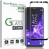 amFilm Panzerglas Schutzfolie für Galaxy S9 Plus, Vollständige Abdeckung (3D Abgerundete) Glas Displayschutzfolie für Samsung