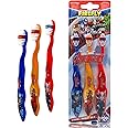 FIREFLY Marvel Avengers Superheroes Soft Bristle Manual Toothbrush Value Set 3 Count, Kids Friendly Designed Grip, Perfect Gifts for Boys Girls (Style May Vary)