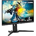 ViewSonic XG2409 (USA Brand) 60.96 cm 24 Inch FHD IPS Gaming Monitor with 180Hz, 1ms, Height Adjustment, AMD Free Sync, sRGB104%, HDR10, Bezel-Less, Eye Care, Wall Mount, Game Mode, HDMI, DP, VGA