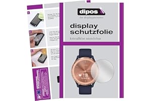 dipos I 6x Screen Protector for Garmin Vivomove 3s Protection Films clear
