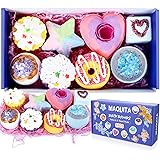 MAQUITA - Set regalo per bombe da bagno, per rilassamento mentale e antistress, per mamma e donna, perfetto per San Valentino
