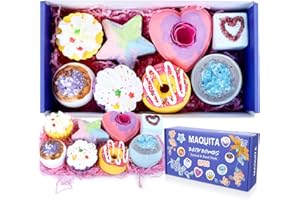 ‎MAQUITA Badebomben Geschenkset,MAQUITA Badebomben Scheibe für Mentale Entspannung und Stressabbau, Mutter Frau Perfektes Valentinsgruß Geburtstags Weihnachts Geschenke 8 Stück
