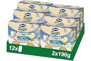 Hero Baby - Tarritos Infantiles, Buenas Noches Tarritos de Verduritas con Pescadilla a la Crema, Alimento Infantil para Bebés a Partir de los 8 Meses - 190 g (Paquete de 12)