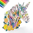 Dream Fun 3D Unicorn Puzzle Art Craft Kit for 6-12 Year Olds