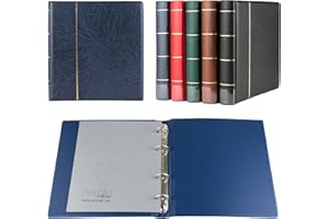 PROPHILA COLLECTION Prophila Reliure pour Monnaies, Billets, Lettres et Cartes Postales, Bleu