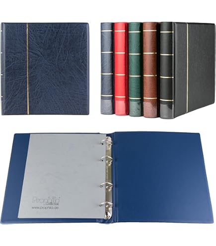 Leuchtturm Classic OPTIMA Ringbinder EASY Blau - Für Münzen