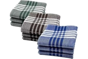 JukLoos Herren Taschentücher 100% Baumwolle Stofftaschentücher 40 x 40 cm