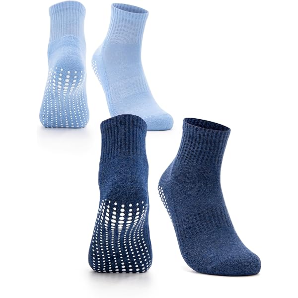 Lot De 5 Paires Chaussettes Yoga Antidérapantes Femme 37-42 - Pilates, Danse, Barre