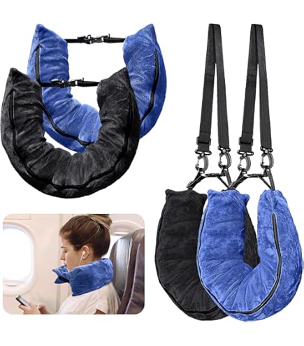 Stuffable Travel Pillow For Extra Luggage, Tube Neck