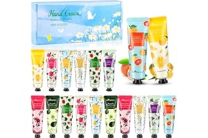AOTTOM Handcreme Damen Geschenkset - 18 St Handcreme Kleine Geschenke für Frauen Valentinstag Set Hände Fuß Feuchtigkeitscreme Duft Hand Tag Nachtcreme Körpercreme für Muttertag Weihnachten