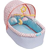 Manhattan Toy Stella Collection - Culla morbida con tettuccio rimovibile e mobile, per bambole da 30,48 cm a 38,1 cm