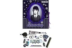 Undercover - Calendario de Adviento Wednesday - Caja plegable con lazo - 24 sorpresas creativas - Materiales de manualidades y papelería - Artículos de regalo