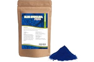 ‎MYNATURA Mynatura Blaue Spirulina-Pulver I Blue Spirulina I Mikroalge I Algen I Natürlicher Fabrstoff I Sodium Citrate I Trehalose (1 x 30g)