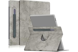 DINGGUAGUA Estuche Giratorio para Onyx BOOX Note Air2/Note Air/Boox Note Air 2 Plus 10.3 Pulgadas Funda Soportes Giratorios de 360° Multiángulo con Portalápices y Auto Estela/Sueño,Gris