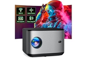 【Android TV/Auto Focus】Proiettore 4K - YOTON Y8 Proiettore 22000 Lumen 5G WiFi Dual-Bluetooth, Auto Keystone, 50% Zoom, Compatibile con Netflix/Youtube/Prime Video, Ideale per Home Cinema/Uso Ufficio
