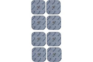 AXION Electrodes compatibles avec electrostimulateurs BLUETENS - 8 patch/pads 5x5 cm - electrostimulation TENS EMS