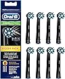 Oral-B CrossAction Black Toothbrush Heads Pack Of 8 Replacement Refills For Electric Rechargeable Toothbrush, Black Edition