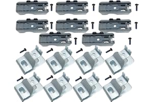 DEAWATER 8pcs N131745 Bit Holder with Glue dispensing anti loosening screw and Belt Hooks N268241 N169778 N086039 Clip Holder for Dewalt 20V Max DCD980 DCD985 DCD980L2 DCD985L2