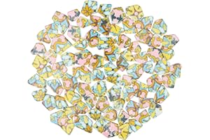 Yuvori 0,5 kg moderne abstrakte geometrische unregelmäßige Porzellan-Mosaikfliesen, DIY, handgefertigt, Badezimmer, Wohnzimmer, Küche, Backsplash, Outdoor (07, Medium)