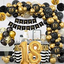 Avezano Black & Gold Happy Birthday Banner – Large 98” Yard Sign, Waterproof, With Rope For Indoor/Outdoor Party Decor - View #14