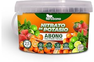 FERTIBONO Nitrato de potasio,Puro (KNO3) 13-00-46, Aumenta el Tamaño y la Calidad de la Fruta, los Azúcares y el Rendimiento de los Cítricos (2.5.0)