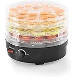 [neu.haus] Dörrgerät, Obst und Gemüse Trockner - mit 4 Etagen - Dörrautomat Food Dryer Rund
