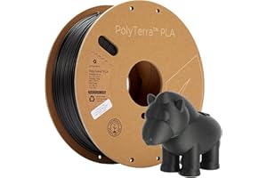 Polymaker 70820 PolyTerra PLA Filament PLA Faible teneur en Plastique 1.75 mm 1000 g Noir (Mat) 1 pc(s)
