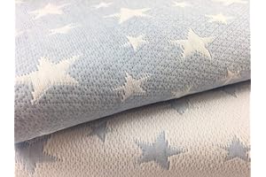 NORA HOME Copriletto estivo in piqué letto da 105 blu cielo reversibile - stelline. Copriletto Bouti Intimo Mantello