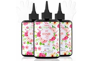 YIEHO Resina UV 300g Trasparente Epossidica Polimerizzata Con Guanti per Realizzare Gioielli Fatti a Mano