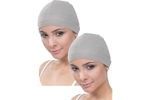 DERESINA HEADWEAR Deresina Perruque Bonnet en Bambou pour la Perte de Cheveux (2pcs)