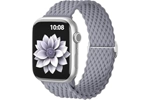 AMSKY Pleciony pasek kompatybilny z Apple Watch 40 mm, 44 mm, 45 mm, 41 mm, 42 mm, 38 mm, 49 mm, dla kobiet i mężczyzn, tkanina tekstylna, kompatybilna z iWatch Se Ultra Series 9, 8, 7, 6, 5, 4, 3, 2,