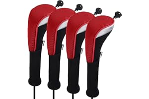 Andux 4 pcs/lot Long cou couvertures de tête de club de golf hybride avec interchangeables sans étiquette. Ctmt-02
