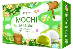 YOAXIA Bamboo House Grüntee Mochi | Matcha 210g | Klebreiskuchen mit grünem Tee | Japanese Style