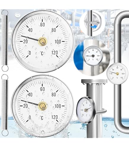 Diameter: 63 mm RVS | Bimetaal wijzerthermometer