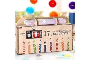 ‎HIEREIN Hierein 17. Geldgeschenk Geburtstag, Geldgeschenke Verpackung Duplo Schokoriegel Geschenkbox, Personalisierte Geburtstagsgeschenk Geschenkideen zum 17 Geburtstag Junge Mädchen
