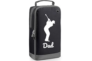ALWAYS LOOKING GOOD Dad's Golf Shoe Bag - Custom Sports Bags, Black