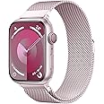 BRG Stainless Steel Loop Compatible with Apple Watch Band 38mm 40mm 41mm 42mm 44mm 45mm 49mm, Magnetic Clasp Replacement Band for iwatch Series Ultra 1/2 SE 9 8 7 6 5 4 3 2 1