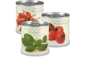 MacFlowers Ekstrawaganckie kwiaty w puszce rośliny kuchenne i prezent - Włochy