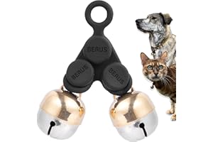 Beau's Bells V2 | Cat & Dog Collar Bells with New Quick Loop Easy Release Clip | Handmade Copper | Track Your Pet | Protect Wildlife