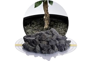 Schicker Mineral Basalt Ziersplitt anthrazit 16-22 mm 25 kg, Basaltsplitt aus Deutschland in verschiedenen Größen von 2-56 mm, Basaltbruch farbechter Naturstein ideal zur Garten-, Hof- & Weggestaltung