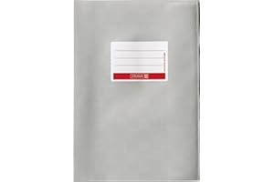 BRUNNEN Baier & Schneider - Sobrecubierta para libros y cuadernos tamaño A4, 21,5 x 30,7 cm, color gris