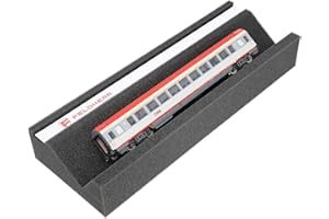 Feldherr Culla di Manutenzione - Kit per Locomotive e Treni con Striscia Magnetica, Schiuma PU, 360x130x55 mm - Scala 00, H0 Modellismo Ferroviario