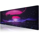 Klasse Pro - 10 Different Models Stitched Edge 90x40 cm Player Gaming Mouse Pad (Lunar Majesty, 90x40 cm)