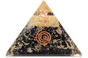 ‎LAMARE LAMARE – Schwarze Turmalin-Orgonit-Pyramide – Energieschutz und Harmonie in einem kraftvollen Amulett – Schutz vor negativer Energie – ausgeglichene Umgebung – 3 Zoll (76 mm ca.).