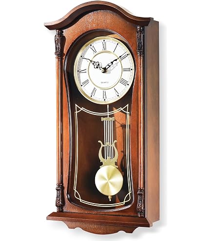 Horloge murale en bois naturel