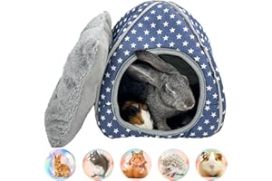 HZNZYHD Guinea Pig Bed and Hide, Soft Warm Hamster Bed House Cave Nest for Small Animal Chinchilla Hedgehog Ferret Bunny
